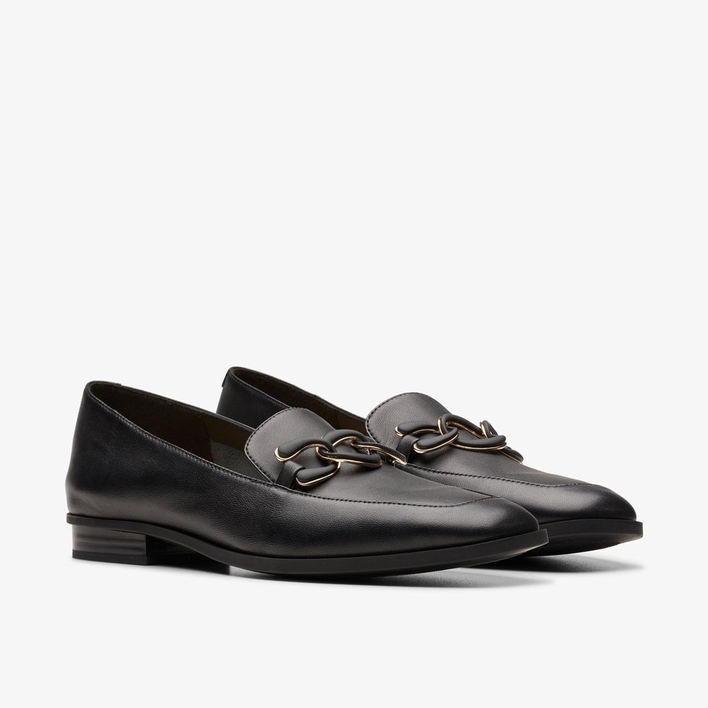 Black Clarks Women's Sarafyna Rae Loafers | 548ZKVPBW