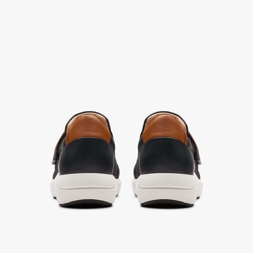 Black Clarks Women's Tivoli Strap Sneakers | 465HDYTZP