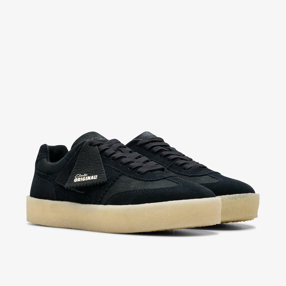 Black Clarks Women's Tor 80 Sneakers | 345JMAZNW