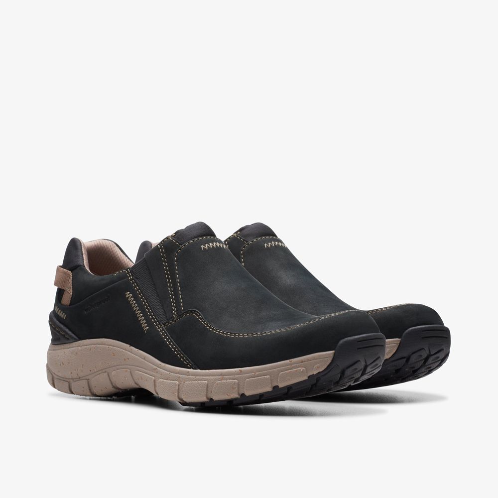 Black Clarks Women's Wave Plateau Sneakers | 689JAEYKU