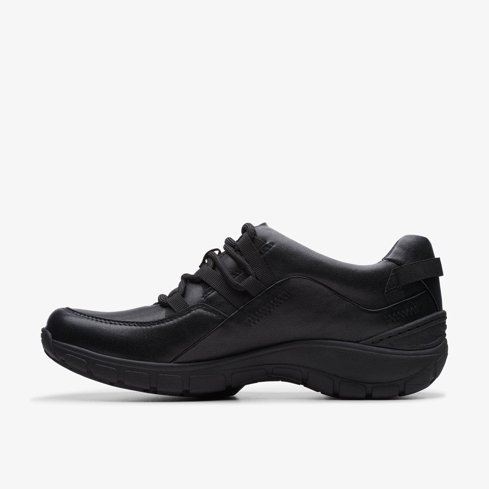 Black Clarks Women's Wave Range Sneakers | 703IRXDQJ