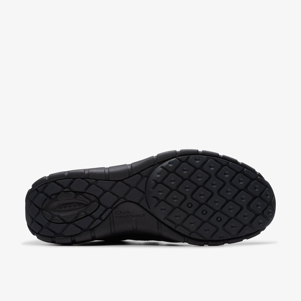 Black Clarks Women's Wave Range Sneakers | 703IRXDQJ