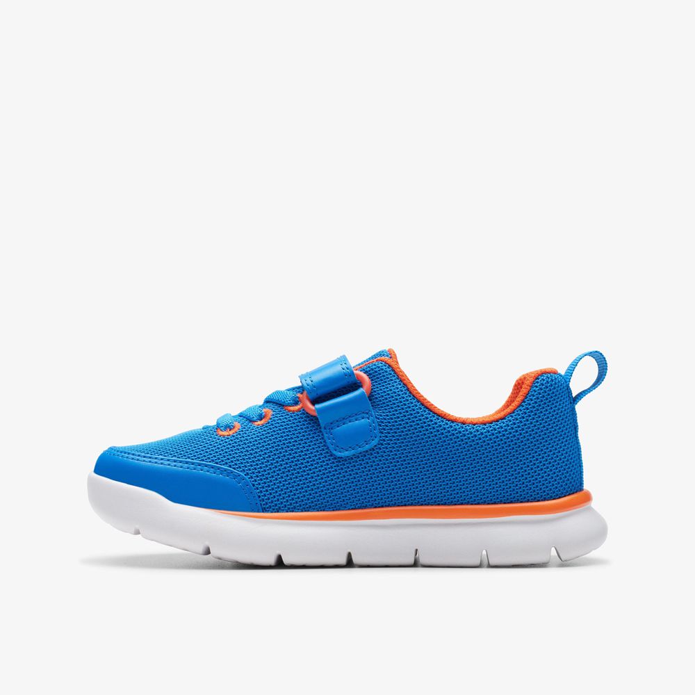 Blue Clarks Kids Hoop Run Sneakers | 396NOSKIB