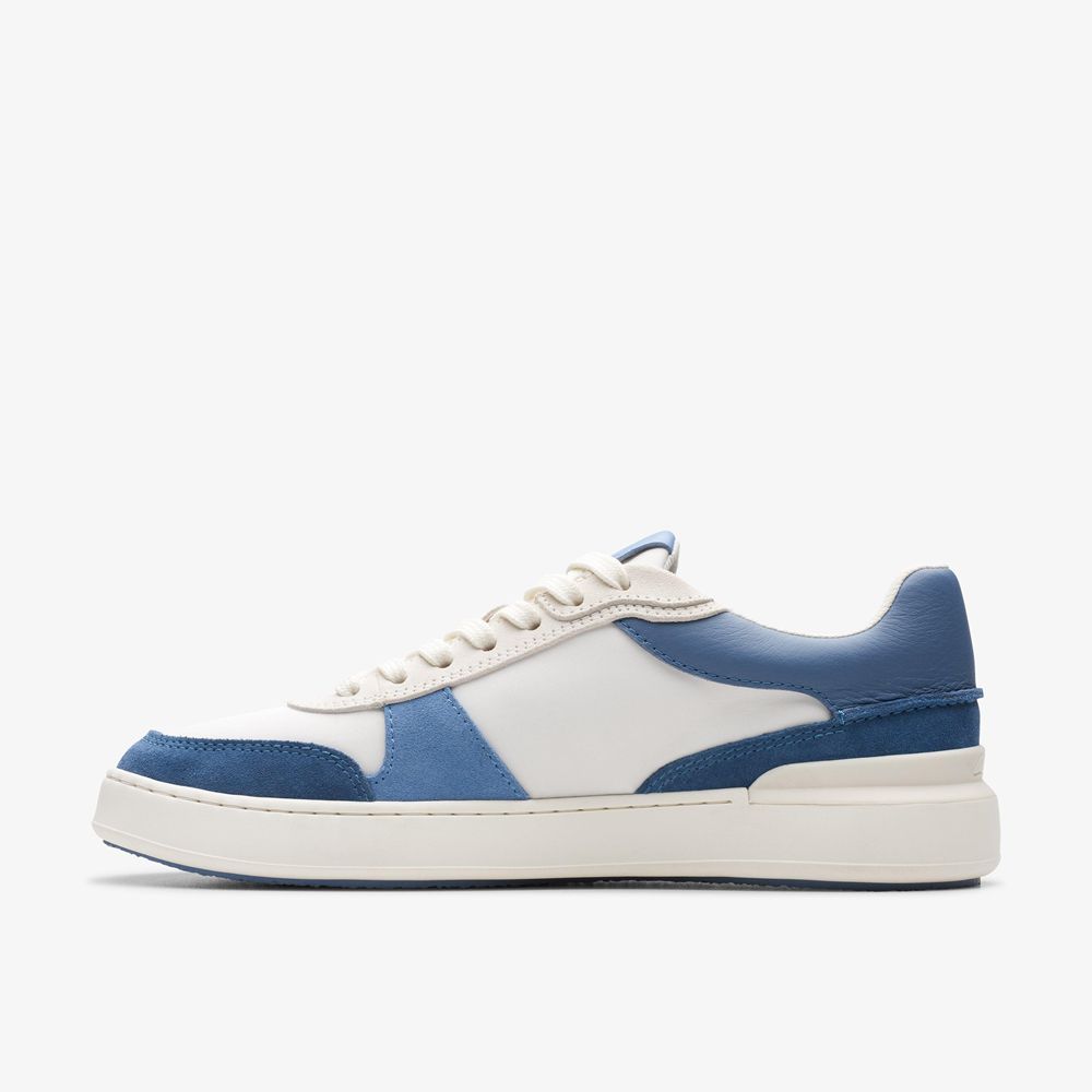 Blue Clarks Men's Court Lite Race Sneakers | 284MCVQLT