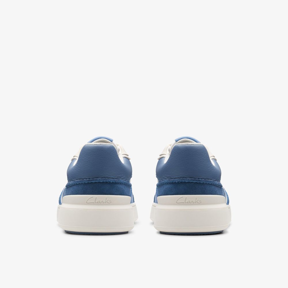 Blue Clarks Men's Court Lite Race Sneakers | 284MCVQLT