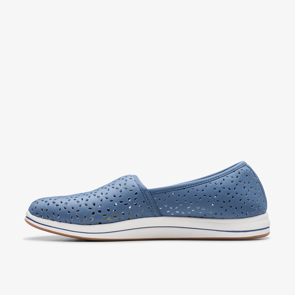 Blue Clarks Women's Breeze Emily Slip On Shoes | 265XWFLSM