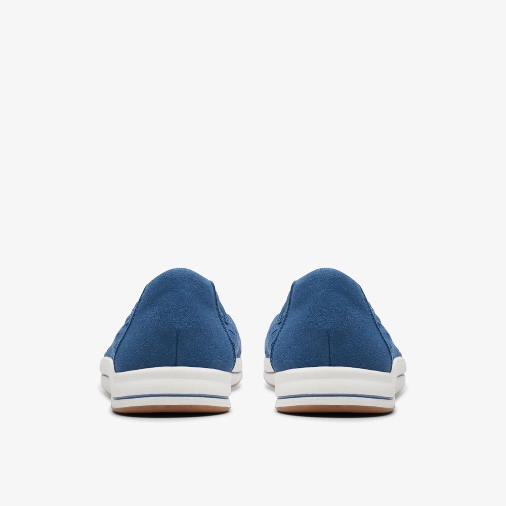 Blue Clarks Women's Breeze Roam Slip On Shoes | 624KZDHYO