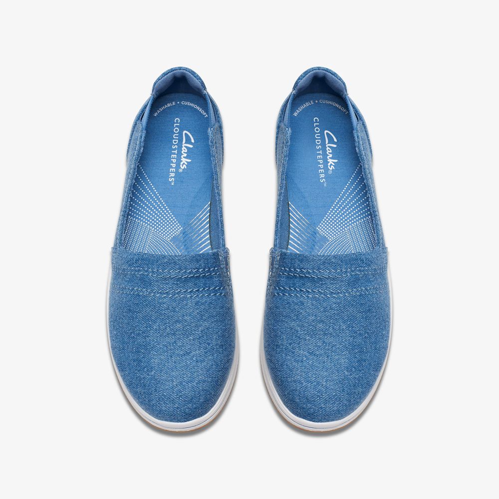 Blue Clarks Women's Breeze Step Ii Slip On Shoes | 296BPVNOQ