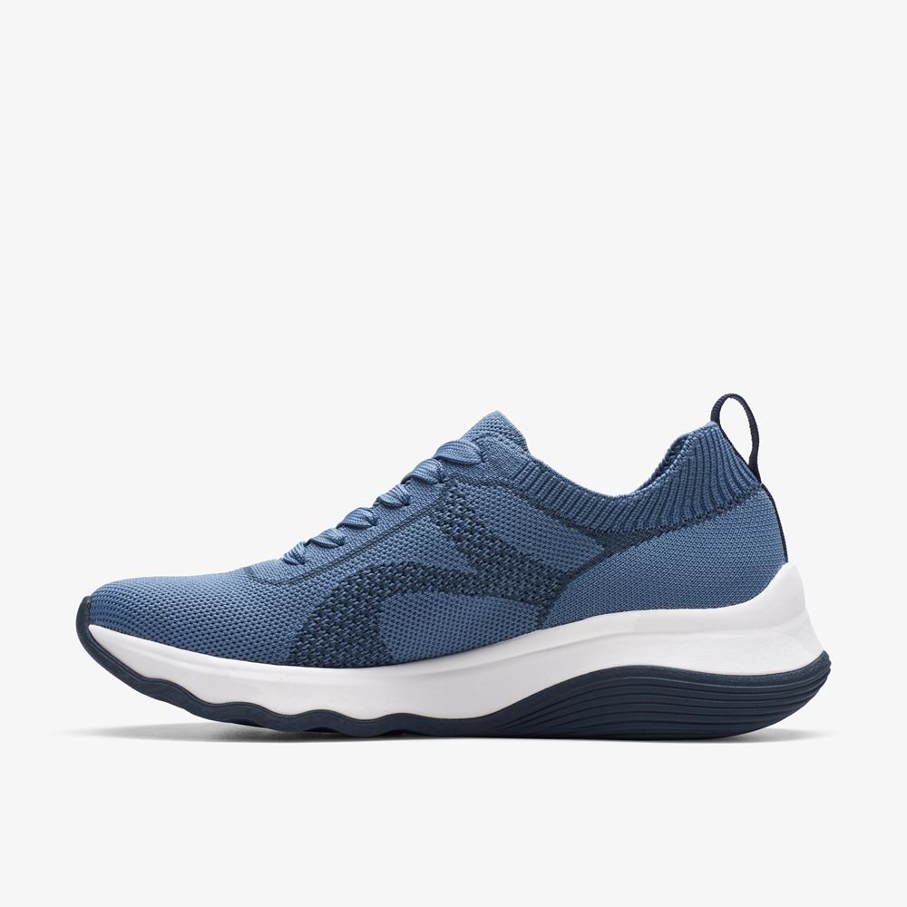 Blue Clarks Women's Circuit Tie Sneakers | 207LNDAKW