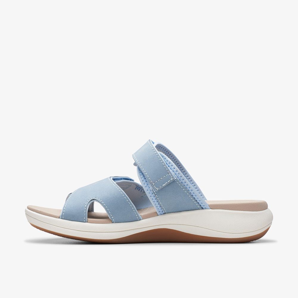 Blue Clarks Women's Mira Ease Flat Sandals | 865NJSWTI