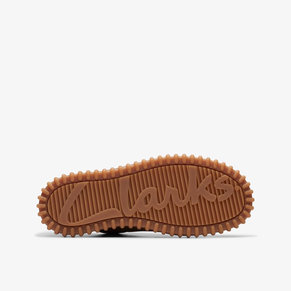 Brown Clarks Kids Torhill Lo Sneakers | 265TAFOJZ