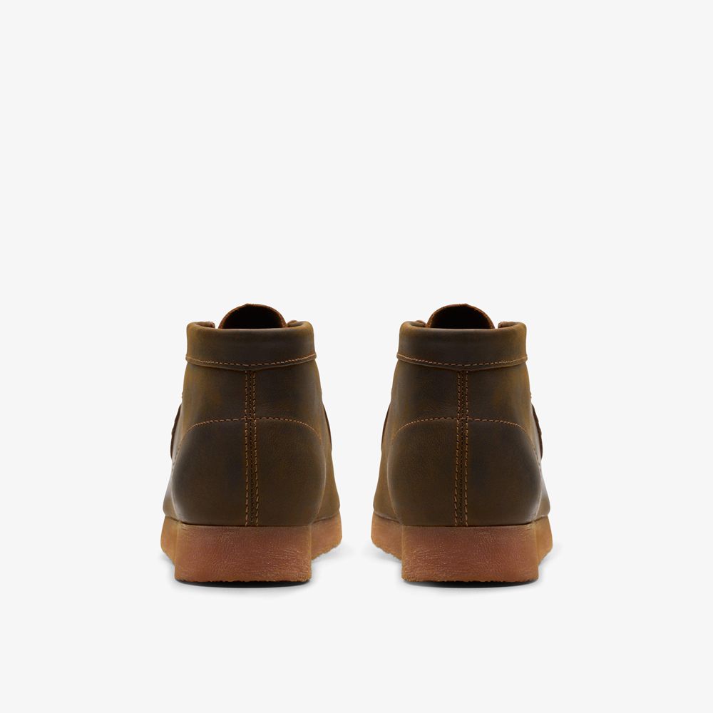 Brown Clarks Kids Wallabee Older Boots | 298ZBYXKF