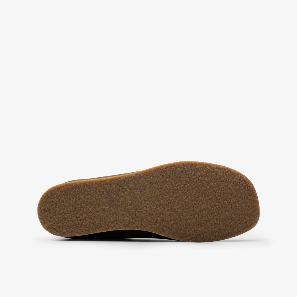 Brown Clarks Kids Wallabee Older Sneakers | 364ZRANPY