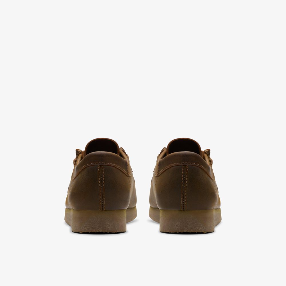 Brown Clarks Kids Wallabee Older Sneakers | 364ZRANPY