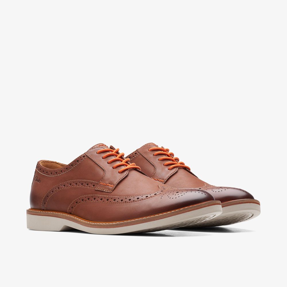 Brown Clarks Men's Atticus Lt Limit Oxfords | 109TWOUXI