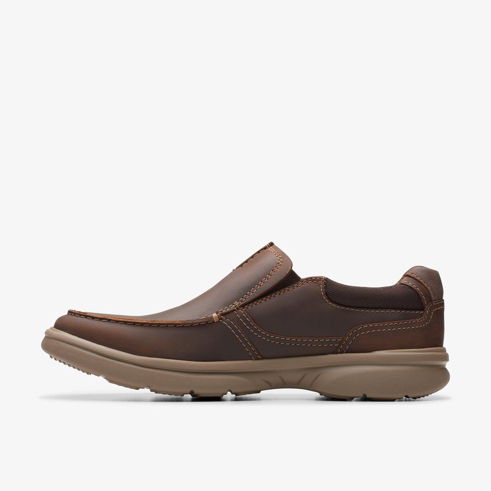 Brown Clarks Men's Bradley Free Loafers | 548KCPWHZ