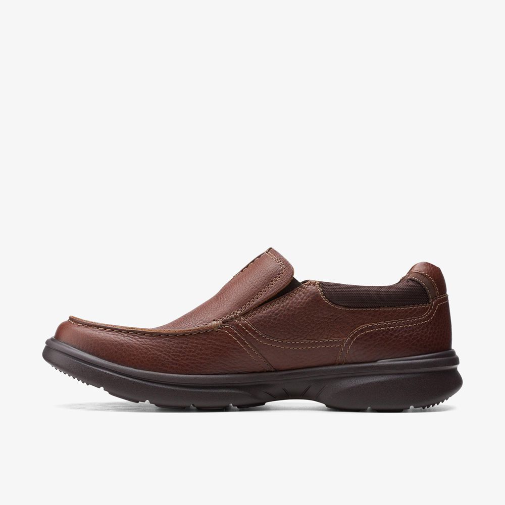 Brown Clarks Men's Bradley Free Loafers | 369DQELNH