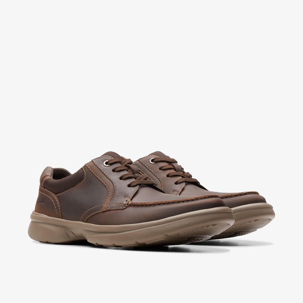 Brown Clarks Men's Bradley Vibe Sneakers | 382OIAGYM