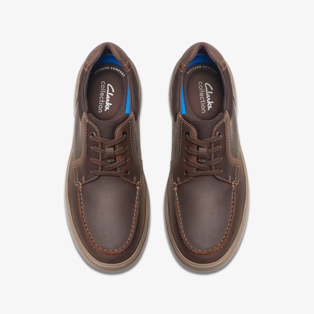 Brown Clarks Men's Bradley Vibe Sneakers | 382OIAGYM