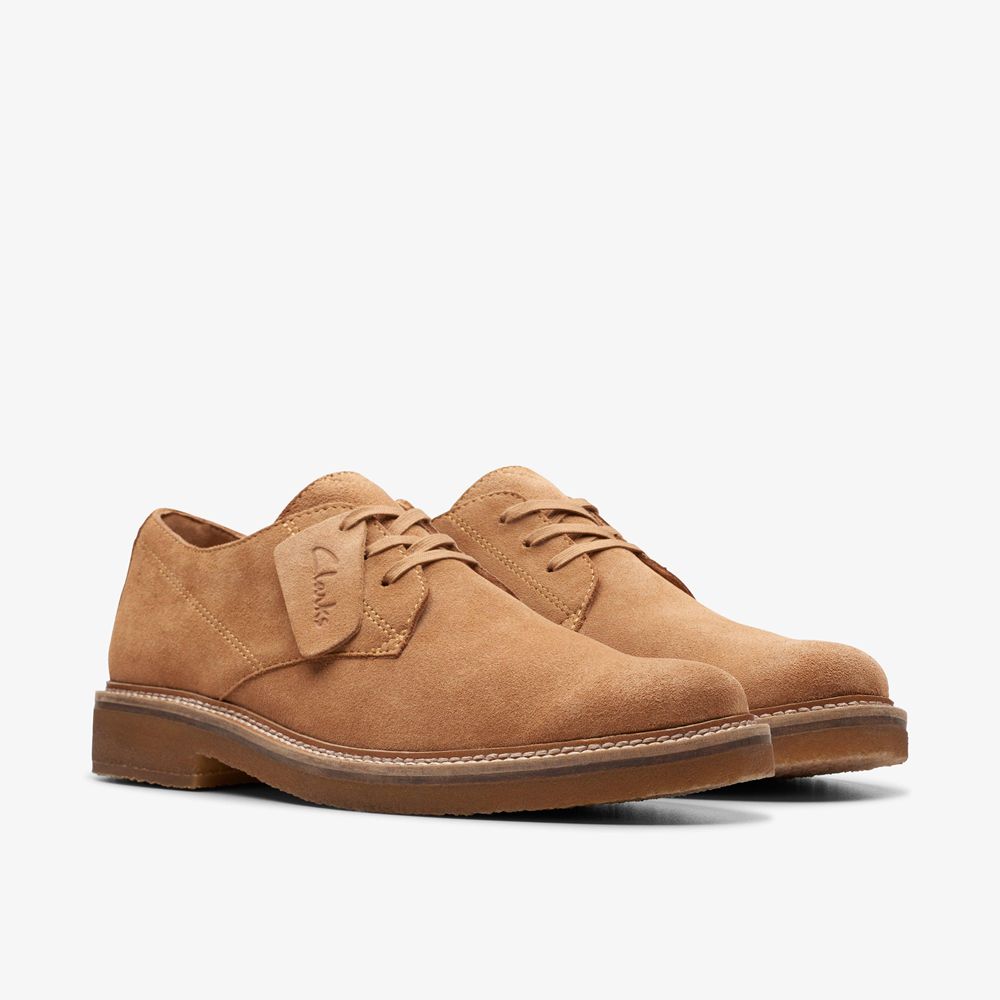 Brown Clarks Men's Clarkdale Derby Oxfords | 260LRKOHI