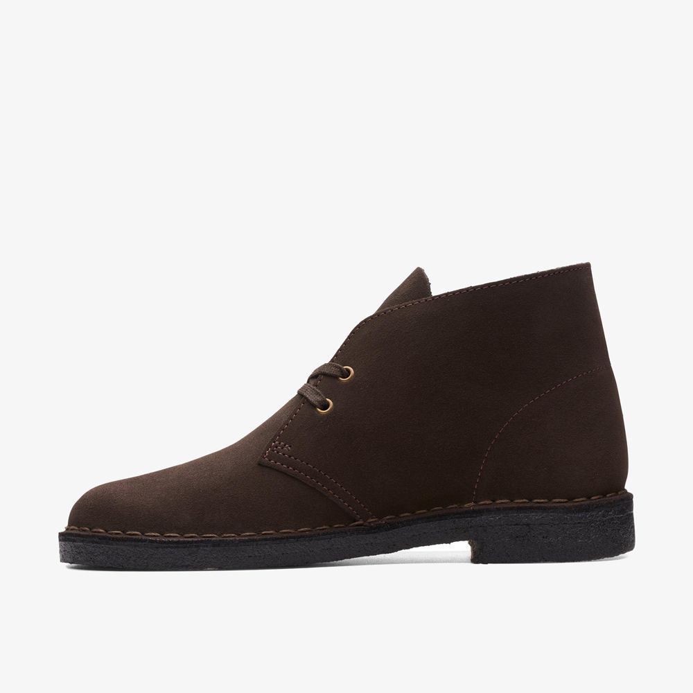 Brown Clarks Men's Desert Boots | 103CHXLMP