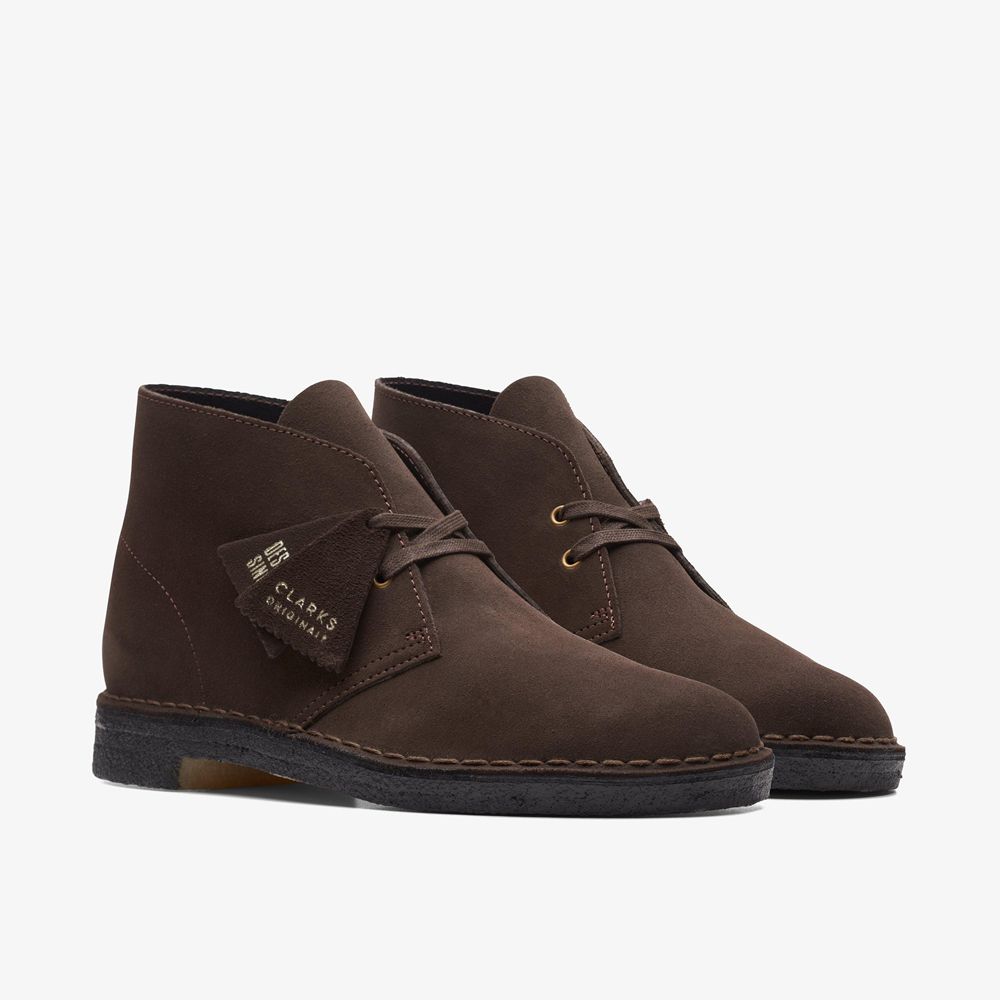 Brown Clarks Men's Desert Boots | 103CHXLMP