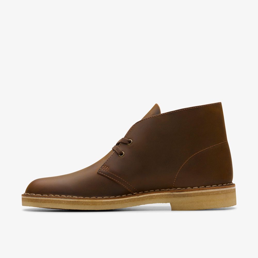 Brown Clarks Men's Desert Boots | 873DEMNCR