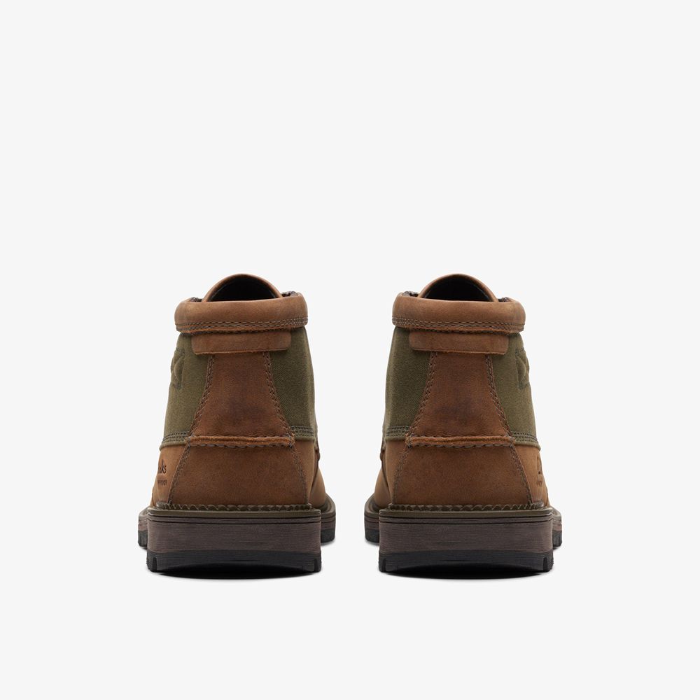 Brown Clarks Men's Maplewalk Moc Boots | 159BOZESK