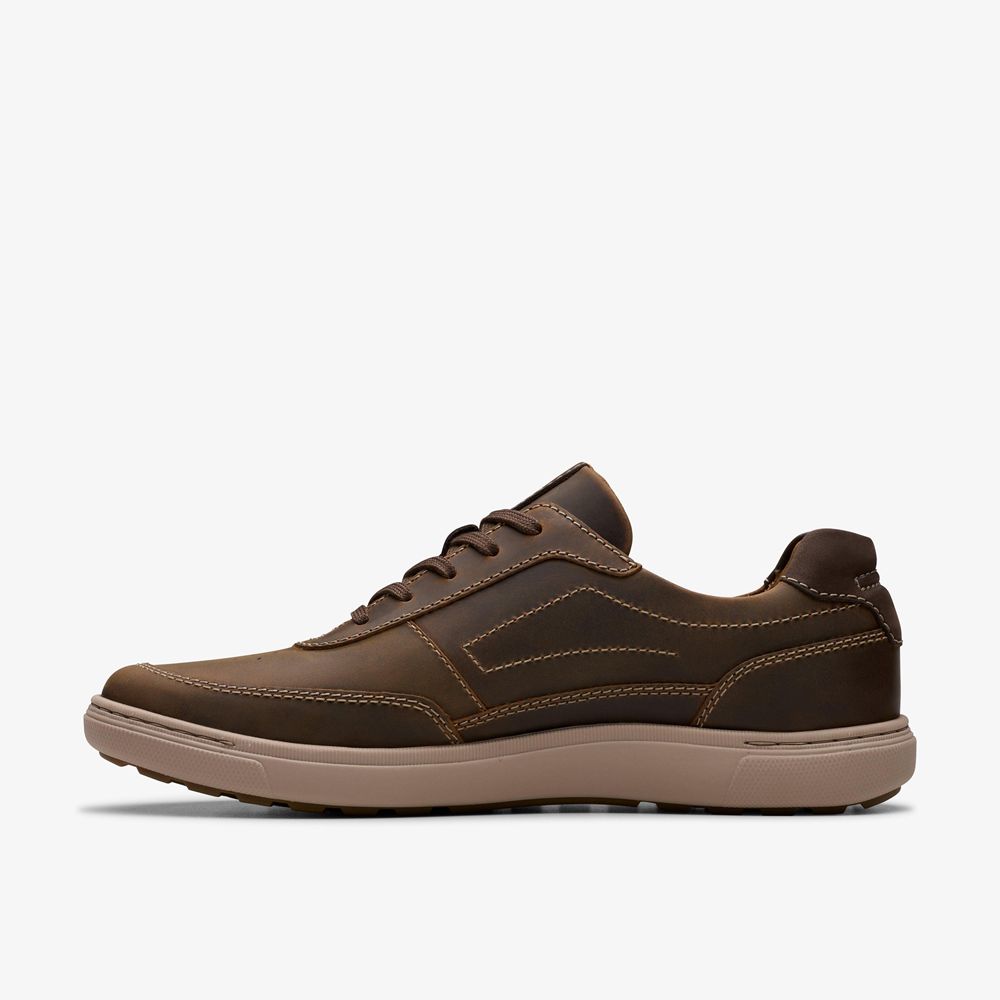 Brown Clarks Men's Mapstone Trail Sneakers | 352QHZBKA