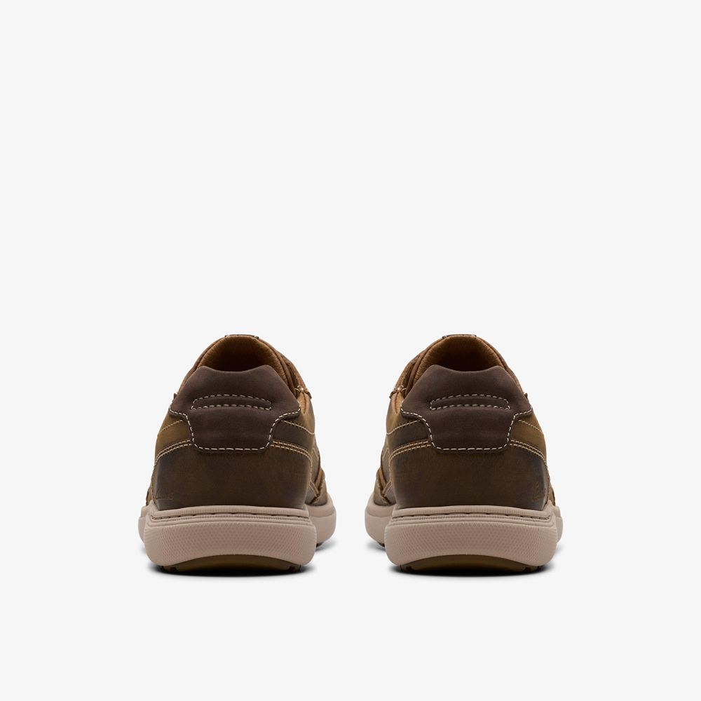 Brown Clarks Men's Mapstone Trail Sneakers | 352QHZBKA