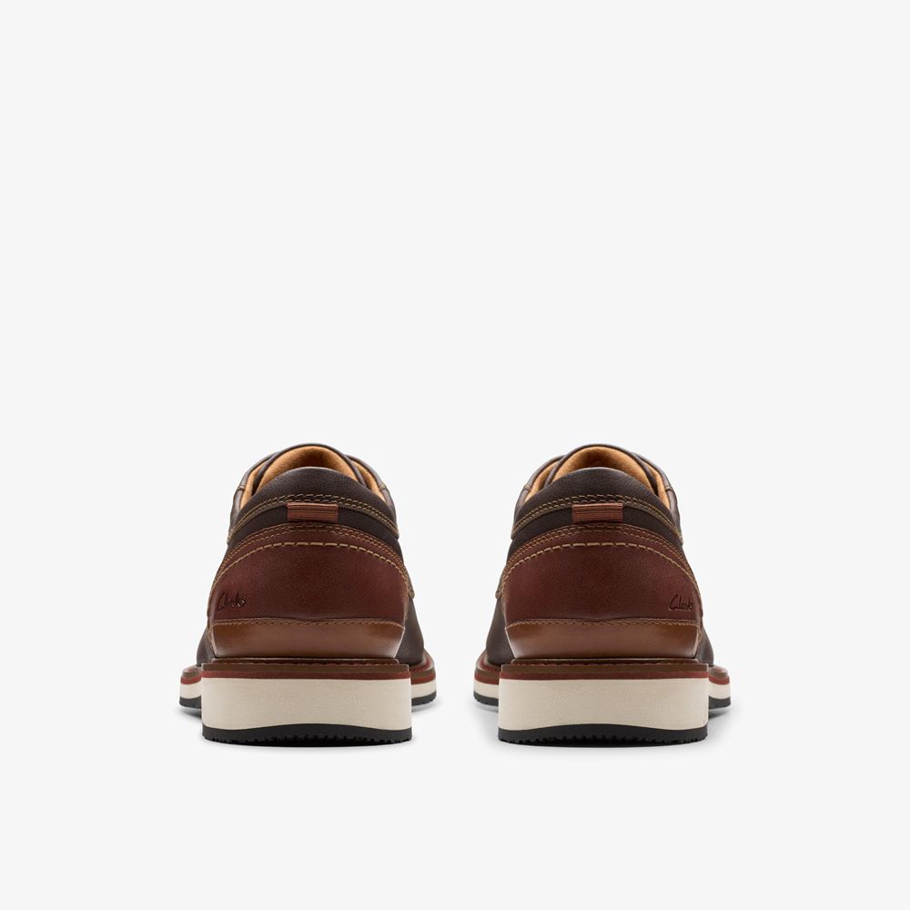 Brown Clarks Men's Monahan Plain Oxfords | 560ATLDVX