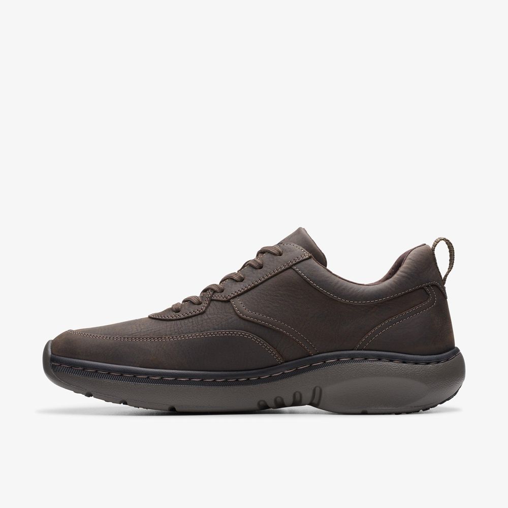 Brown Clarks Men's Pro Lace Sneakers | 091WSXNJZ