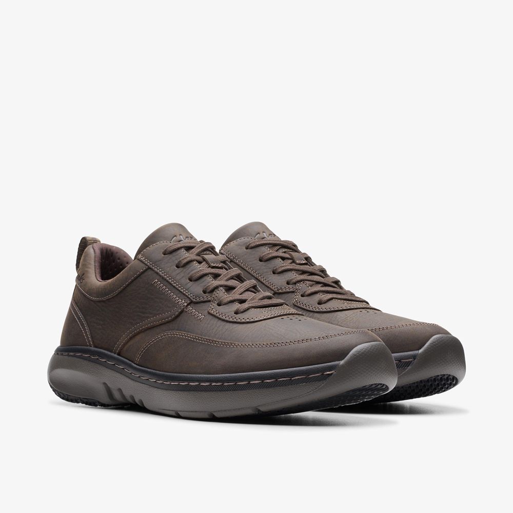 Brown Clarks Men's Pro Lace Sneakers | 091WSXNJZ