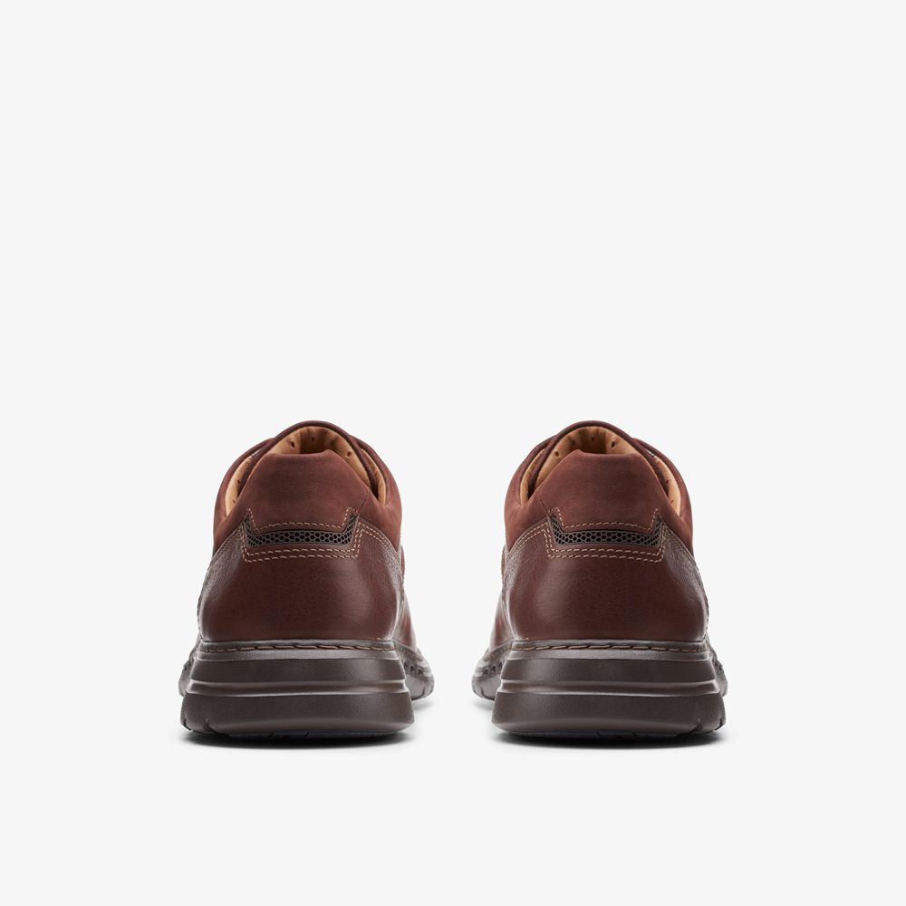 Brown Clarks Men's Un Brawley Lace Derby Shoes | 839TUJDRN