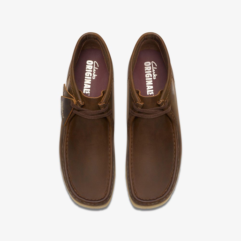 Brown Clarks Men's Wallabee Boots | 954DPUTQF