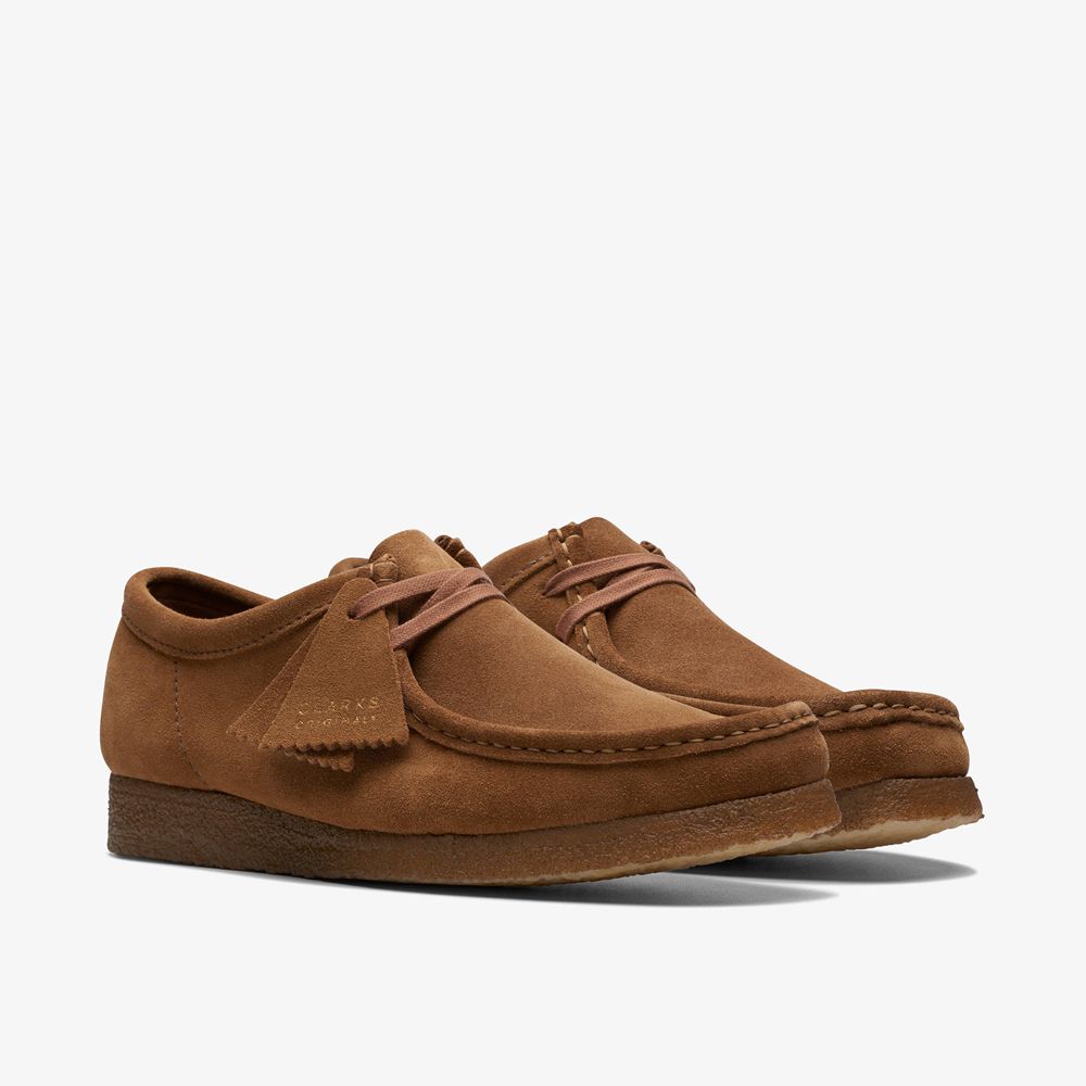 Brown Clarks Men's Wallabee Slip On Shoes | 957VOXZSQ