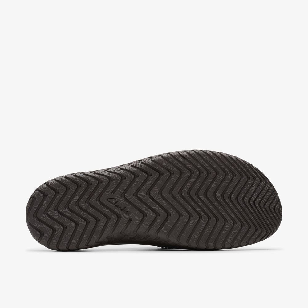 Brown Clarks Men's Wesley Sun Flip Flops | 769FITUEP