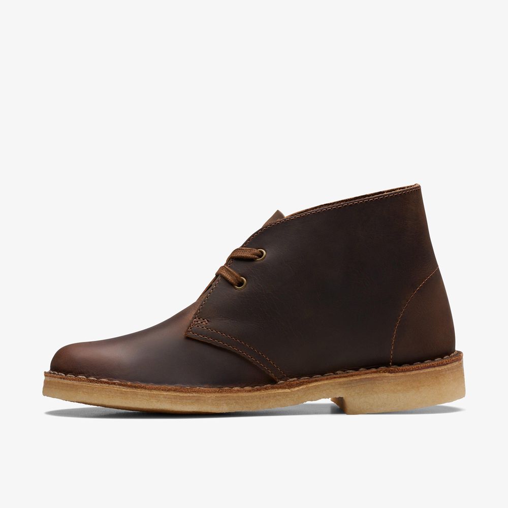 Brown Clarks Women's Desert Boots | 481BDKSUM