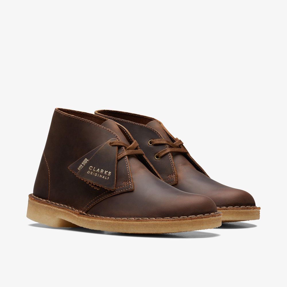 Brown Clarks Women's Desert Boots | 481BDKSUM