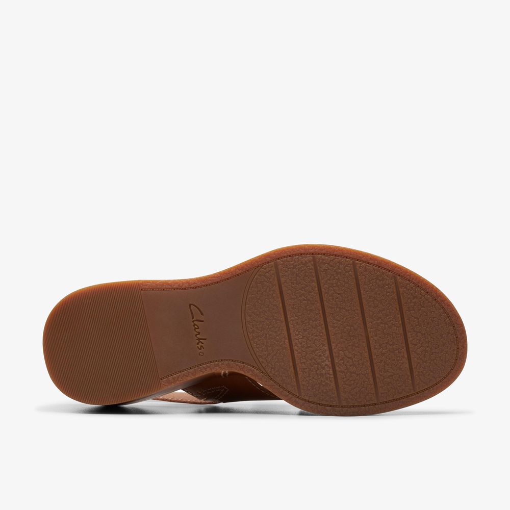 Brown Clarks Women's Manon Wish Wedge Sandals | 315IAFUVM