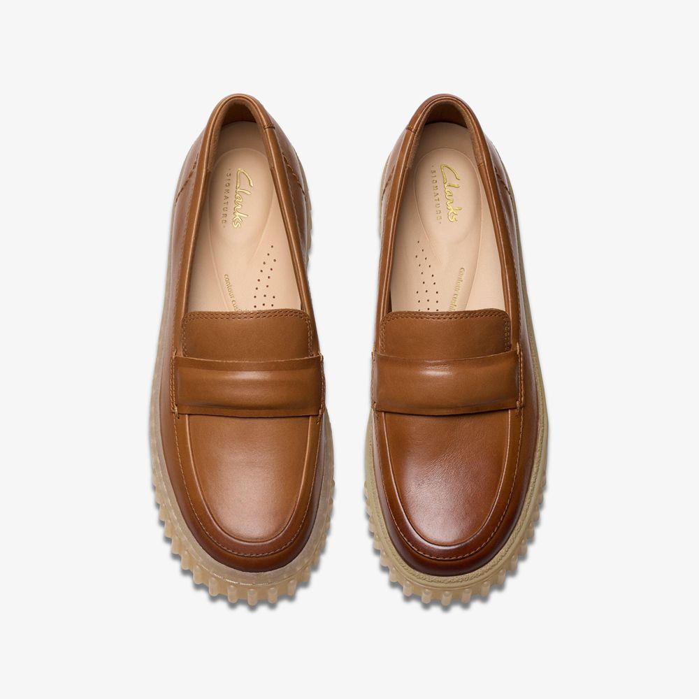 Brown Clarks Women's Mayhill Cove Loafers | 340BZWKNG