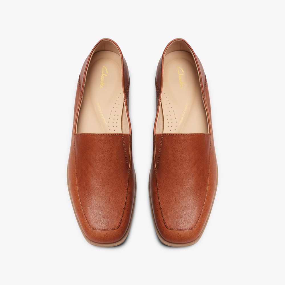 Brown Clarks Women's Sarafyna Freva Loafers | 792LYRZOM