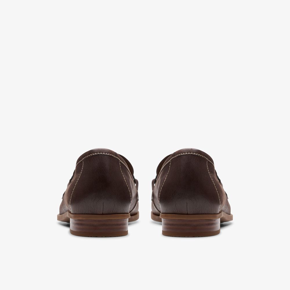 Brown Clarks Women's Sarafyna Iris Loafers | 254OWKBNV