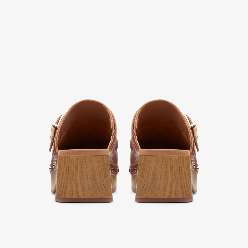 Brown Clarks Women's Sivanne Sun Mules | 260TXWAYE