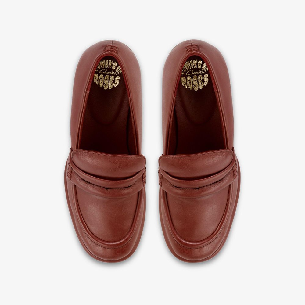 Burgundy Clarks Women's Martine Rose Loafer 1 Pumps | 320TYGDIK