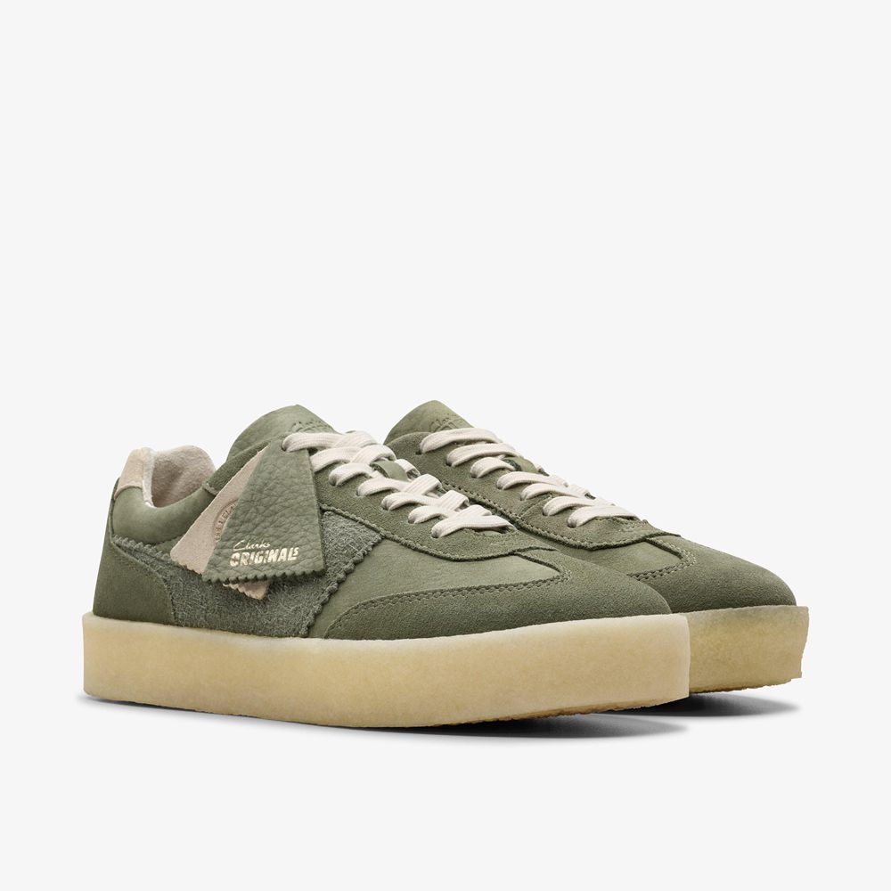 Green Clarks Women's Tor 80 Sneakers | 690OPFGAI