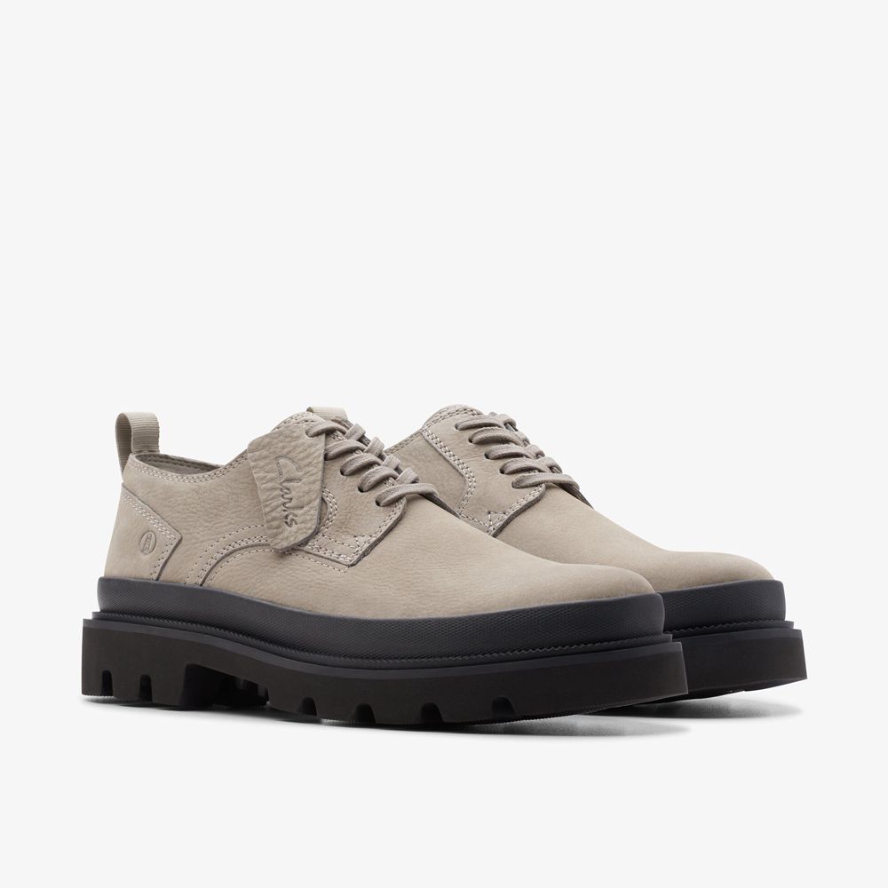 Grey Clarks Men's Badell Lace Oxfords | 752QIWBLC