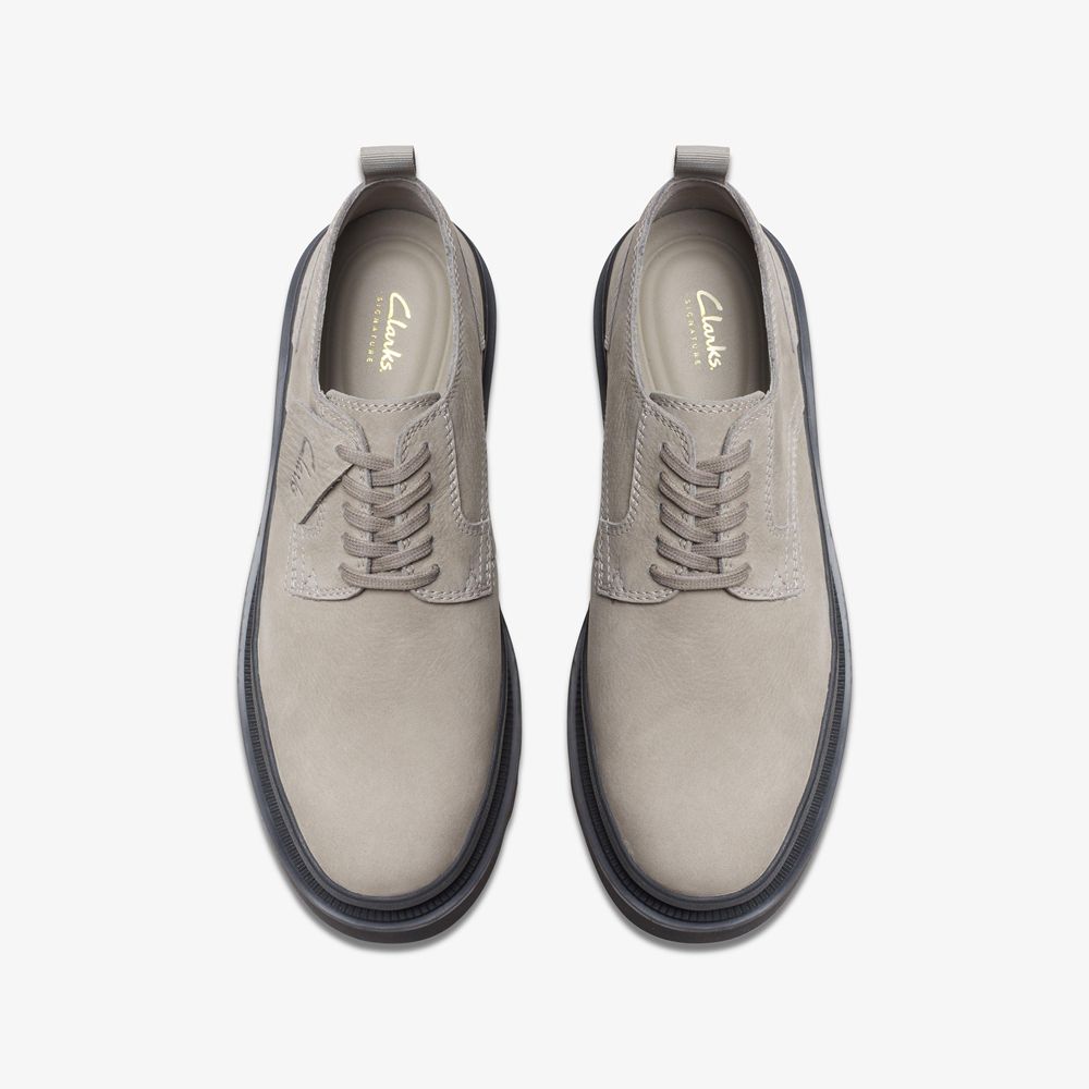 Grey Clarks Men's Badell Lace Oxfords | 752QIWBLC