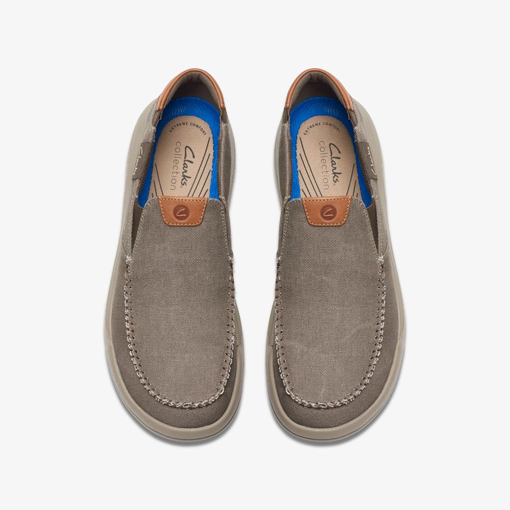 Grey Clarks Men's Driftlite Step Boat Shoes | 871DWKBIO