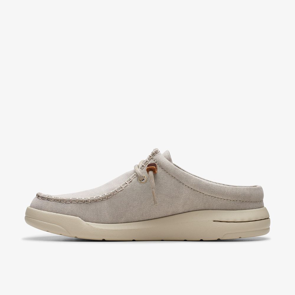 Grey Clarks Men's Driftlite Surf Boat Shoes | 302AYLJTW